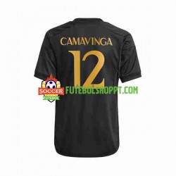 Camisola Homem Real Madrid Eduardo Camavinga 12 Terceiro Equipamento 2023-2024 Manga Curta