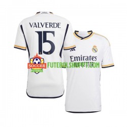 Camisola Homem Real Madrid Federico Valverde 15 Principais Equipamento 2023-2024 Manga Curta