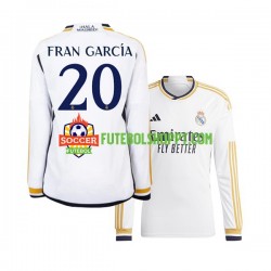 Camisola Homem Real Madrid Fran Garcia 20 Principais Equipamento 2023-2024 Manga Comprida