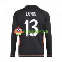 Camisola Homem Real Madrid Andriy Lunin 13 Guarda-redes Alternativa Equipamento 2024-2025 Manga Comprida