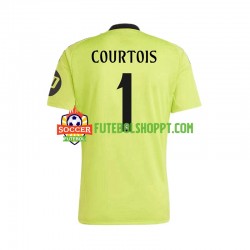 Camisola Homem Real Madrid COURTOIS 1 Guarda-redes Terceiro Equipamento 2024-2025 Manga Curta