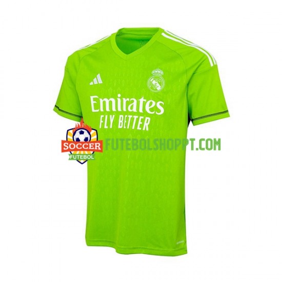 Camisola Homem Real Madrid Guarda-redes Principais Equipamento 2023-2024 Manga Curta