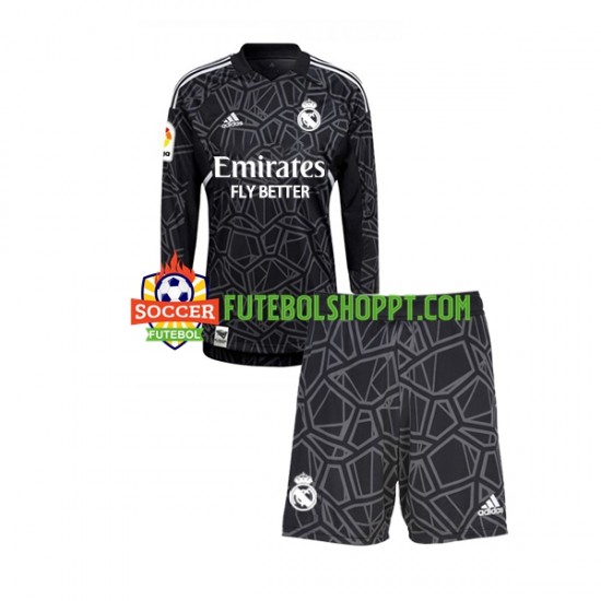 Camisola Júnior Real Madrid Guarda-redes Alternativa Equipamento 2022-2023 Manga Comprida