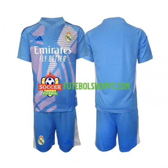 Camisola Júnior Real Madrid Guarda-redes Principais Equipamento 2024-2025 Manga Curta