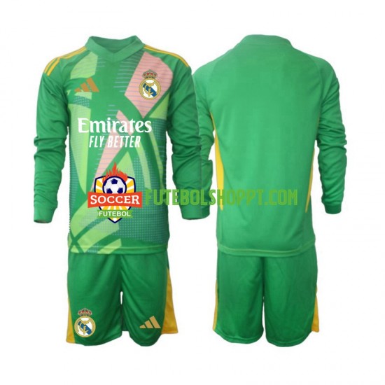 Camisola Júnior Real Madrid Guarda-redes Terceiro Equipamento 2024-2025 Manga Comprida