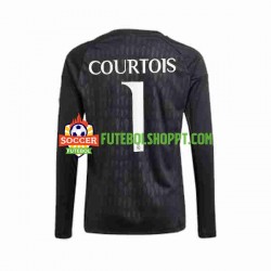 Camisola Homem Real Madrid Thibaut Courtois 1 Guarda-redes Alternativa Equipamento 2023-2024 Manga Comprida