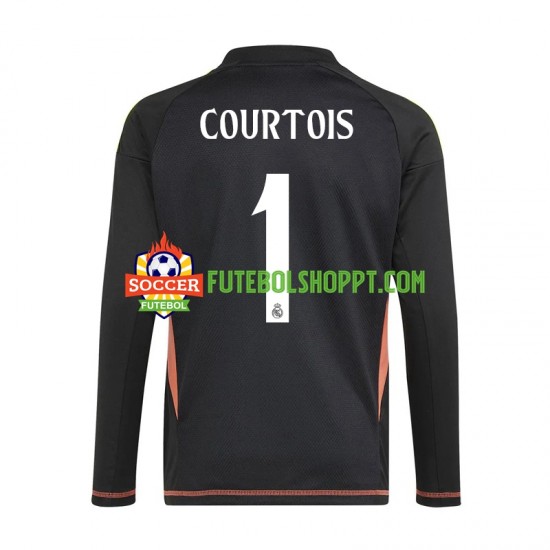 Camisola Homem Real Madrid Thibaut Courtois 1 Guarda-redes Alternativa Equipamento 2024-2025 Manga Curta