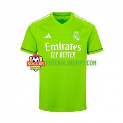Camisola Homem Real Madrid Thibaut Courtois 1 Guarda-redes Principais Equipamento 2023-2024 Manga Curta