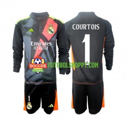Camisola Júnior Real Madrid Thibaut Courtois 1 Guarda-redes Alternativa Equipamento 2024-2025 Manga Comprida