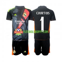 Camisola Júnior Real Madrid Thibaut Courtois 1 Guarda-redes Alternativa Equipamento 2024-2025 Manga Curta