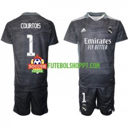 Camisola Júnior Real Madrid Thibaut Courtois 1 Guarda-redes Principais Equipamento 2021-2022 Manga Curta