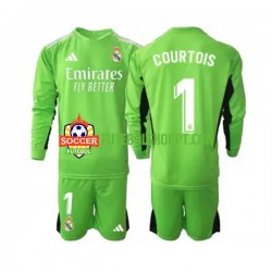 Camisola Júnior Real Madrid Thibaut Courtois 1 Guarda-redes Principais Equipamento 2023-2024 Manga Comprida
