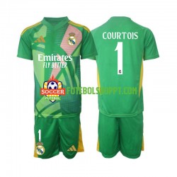 Camisola Júnior Real Madrid Thibaut Courtois 1 Guarda-redes Terceiro Equipamento 2024-2025 Manga Curta