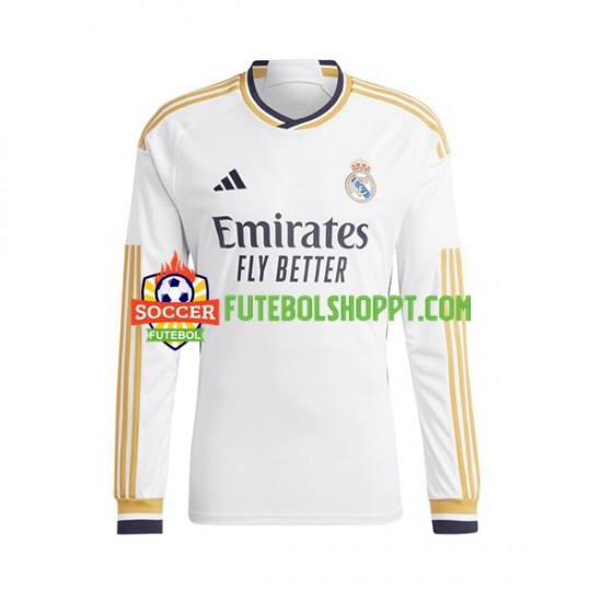 Camisola Homem Real Madrid Principais Equipamento 2023-2024 Manga Comprida