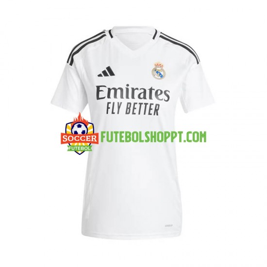 Camisola Mulher Real Madrid Principais Equipamento 2024-2025 Manga Curta
