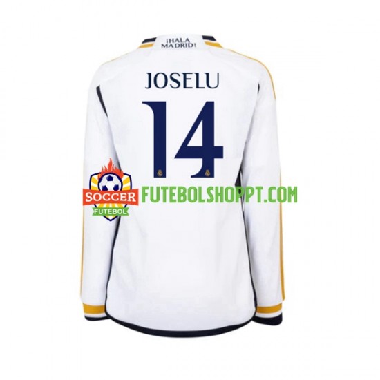 Camisola Homem Real Madrid JOSELU 14 Principais Equipamento 2023-2024 Manga Comprida