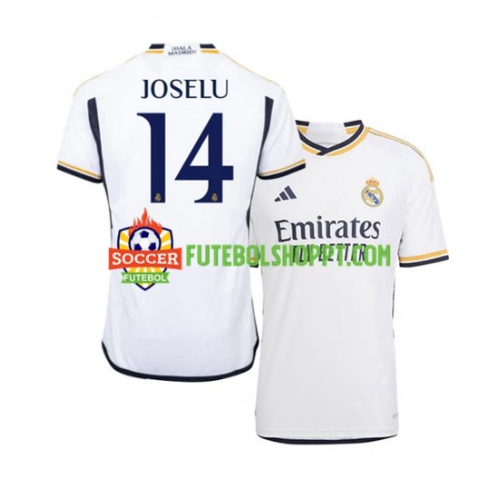 Camisola Homem Real Madrid JOSELU 14 Principais Equipamento 2023-2024 Manga Curta