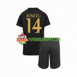 Camisola Júnior Real Madrid Joselu 14 Terceiro Equipamento 2023-2024 Manga Curta