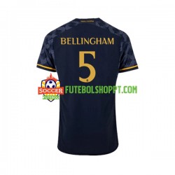 Camisola Homem Real Madrid Jude Bellingham 5 Alternativa Equipamento 2023-2024 Manga Curta