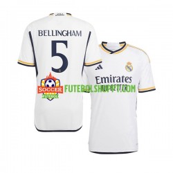 Camisola Homem Real Madrid Jude Bellingham 5 Principais Equipamento 2023-2024 Manga Curta