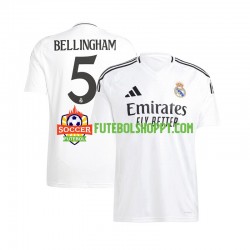 Camisola Homem Real Madrid Jude Bellingham 5 Principais Equipamento 2024-2025 Manga Curta