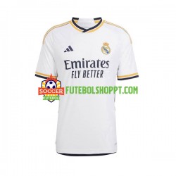 Camisola Júnior Real Madrid Jude Bellingham 5 Principais Equipamento 2023-2024 Manga Curta