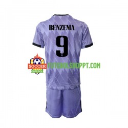 Camisola Júnior Real Madrid Karim Benzema 9 Alternativa Equipamento 2022-2023 Manga Curta