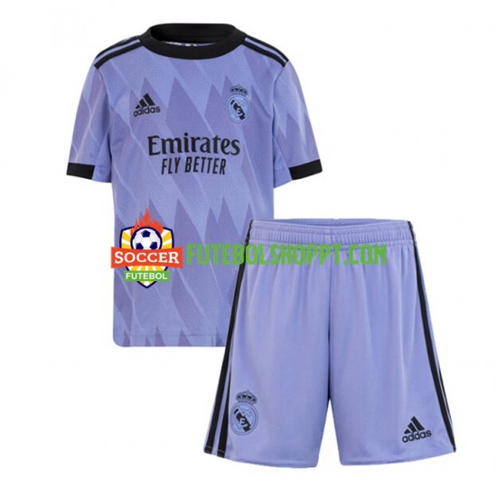 Camisola Júnior Real Madrid Alternativa Equipamento 2022-2023 Manga Curta