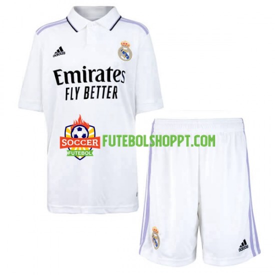 Camisola Júnior Real Madrid Principais Equipamento 2022-2023 Manga Curta