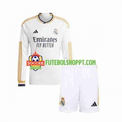 Camisola Júnior Real Madrid Principais Equipamento 2023-2024 Manga Comprida