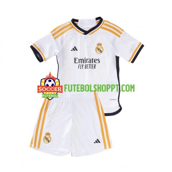 Camisola Júnior Real Madrid Principais Equipamento 2023-2024 Manga Curta