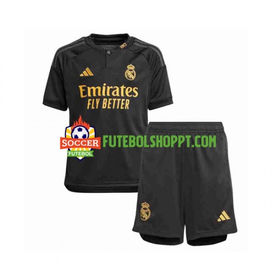 Camisola Júnior Real Madrid Terceiro Equipamento 2023-2024 Manga Curta