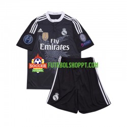 Camisola Júnior Real Madrid 2014 Retro Terceiro Equipamento Manga Curta