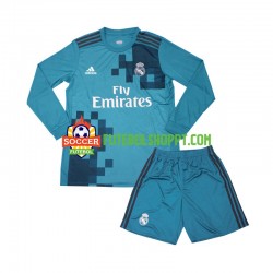 Camisola Júnior Real Madrid 2017 Retro Terceiro Equipamento Manga Comprida