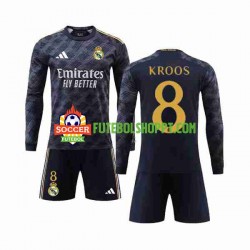 Camisola Júnior Real Madrid Kroos 8 Alternativa Equipamento 2023-2024 Manga Comprida