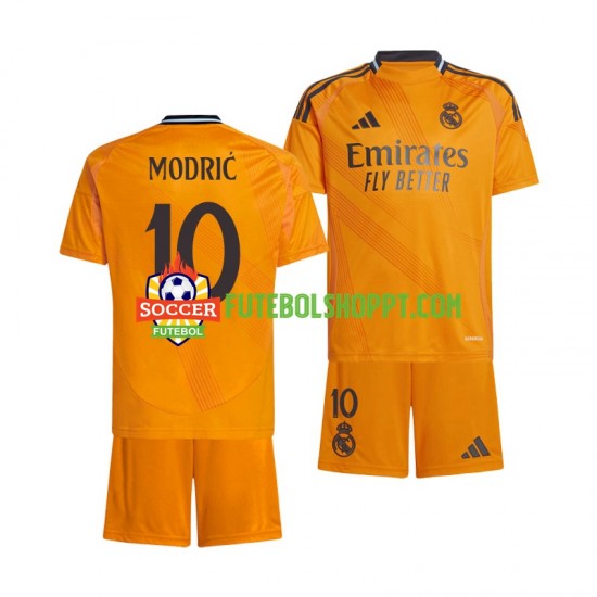Camisola Júnior Real Madrid Luka Modrić 10 Alternativa Equipamento 2024-2025 Manga Curta