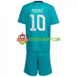 Camisola Júnior Real Madrid Modrić Luka 10 Terceiro Equipamento 2021-2022 Manga Curta