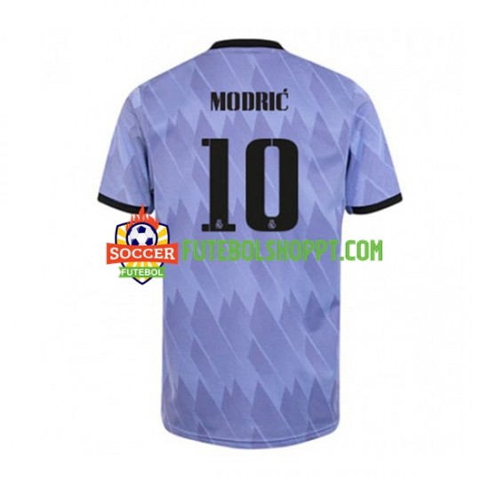 Camisola Homem Real Madrid Modrić 10 Alternativa Equipamento 2022-2023 Manga Curta