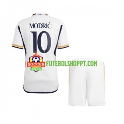 Camisola Júnior Real Madrid Modrić 10 Principais Equipamento 2023-2024 Manga Curta