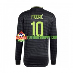 Camisola Homem Real Madrid Modrić 10 Terceiro Equipamento 2022-2023 Manga Comprida