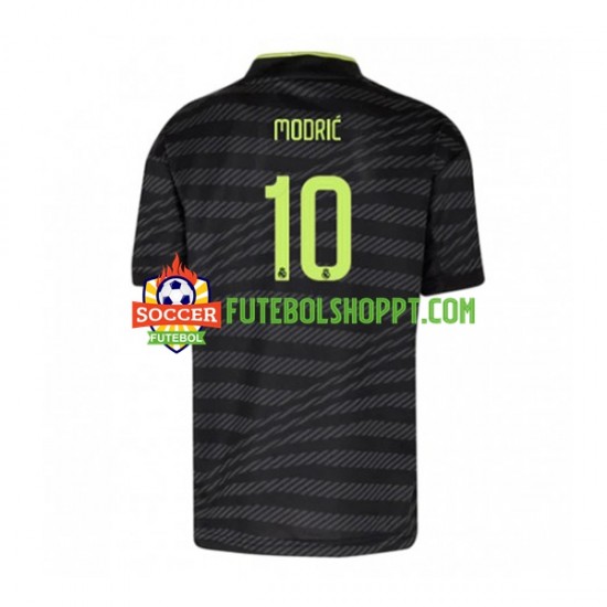 Camisola Homem Real Madrid Modrić 10 Terceiro Equipamento 2022-2023 Manga Curta