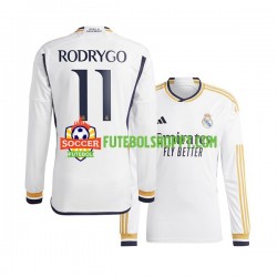 Camisola Homem Real Madrid Rodrygo Goes 11 Principais Equipamento 2023-2024 Manga Comprida