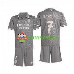 Camisola Júnior Real Madrid Ronaldo 7 Terceiro Equipamento 2024-2025 Manga Curta