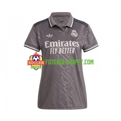 Camisola Mulher Real Madrid Terceiro Equipamento 2024-2025 Manga Curta