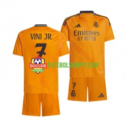 Camisola Júnior Real Madrid VINI JR 7 Alternativa Equipamento 2024-2025 Manga Curta
