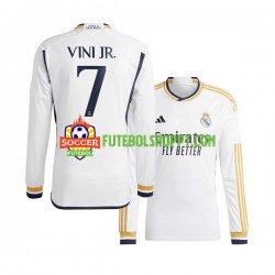 Camisola Homem Real Madrid Vinicius Junior 7 Principais Equipamento 2023-2024 Manga Comprida