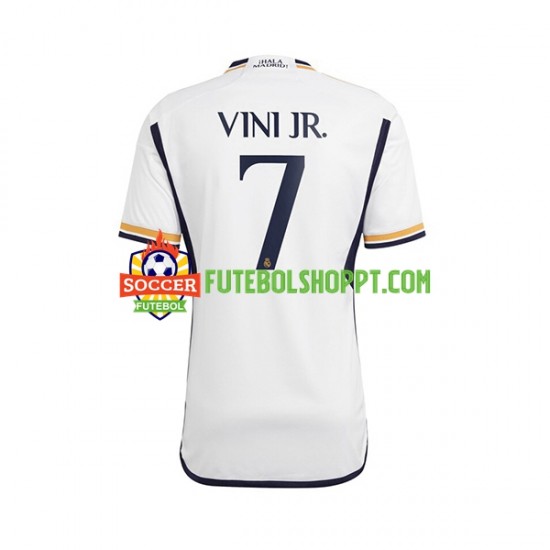 Camisola Homem Real Madrid Vinicius Junior 7 Principais Equipamento 2023-2024 Manga Curta