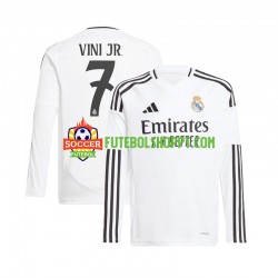 Camisola Homem Real Madrid Vinicius Junior 7 Principais Equipamento 2024-2025 Manga Comprida