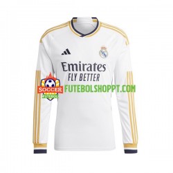 Camisola Júnior Real Madrid Vinicius Junior 7 Principais Equipamento 2023-2024 Manga Comprida