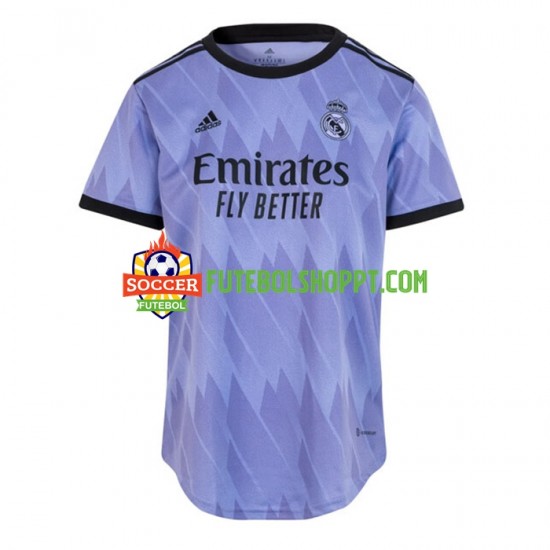 Camisola Mulher Real Madrid Alternativa Equipamento 2022-2023 Manga Curta